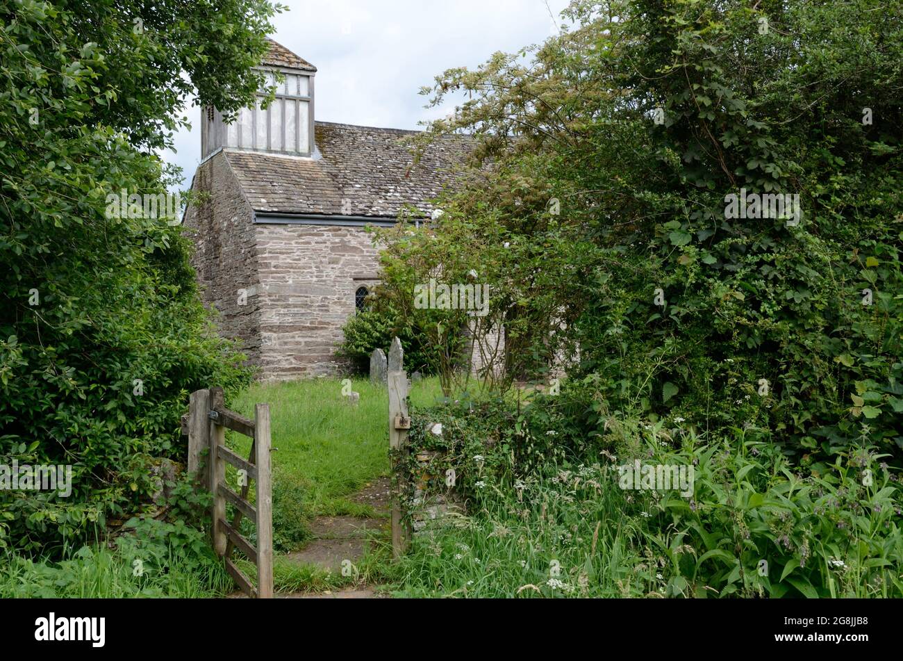 !4th Century St James Church Llangua grade 11 bâtiment classé Monbucshire pays de Galles Royaume-Uni Banque D'Images