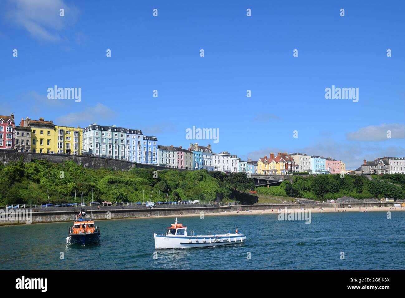 North Beach, Tenby, Pembrokeshire, South Wales juillet 2021 Banque D'Images