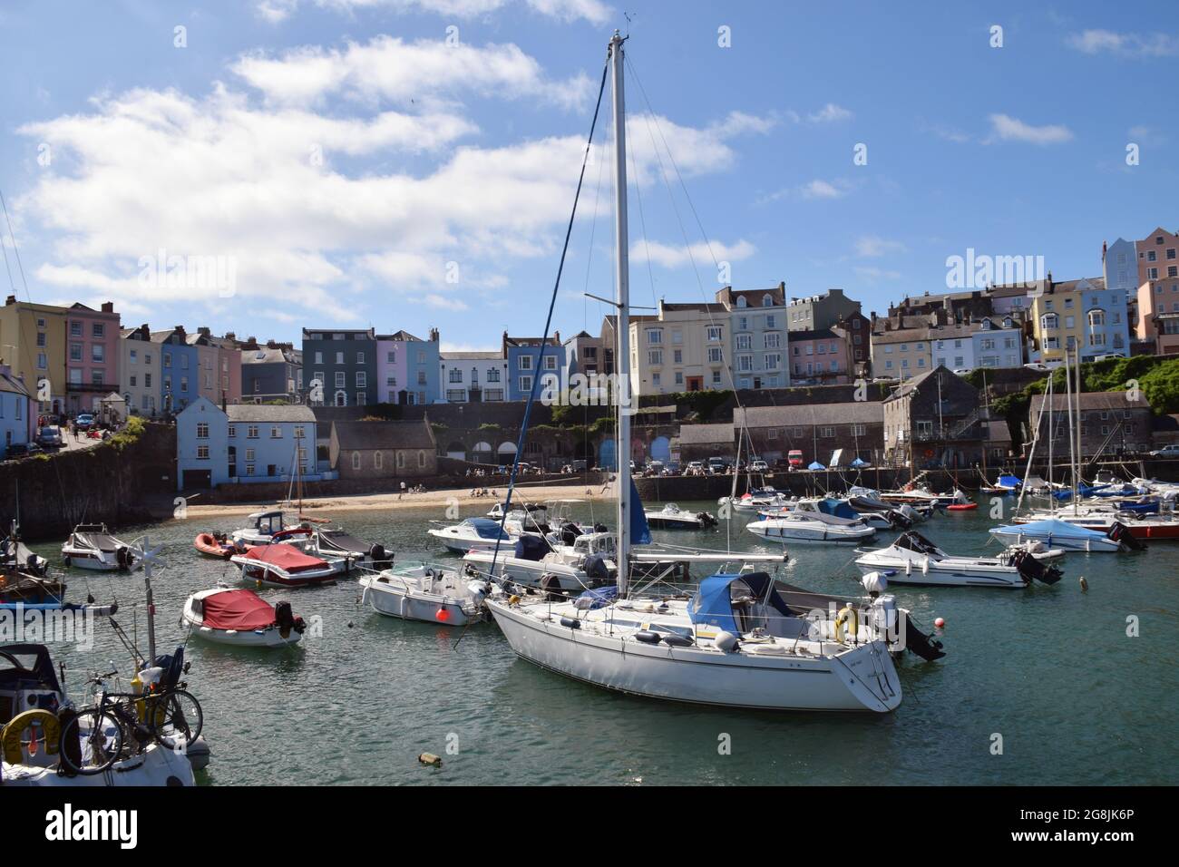 Port de Tenby, Pembrokeshire, pays de Galles du Sud juillet 2021 Banque D'Images
