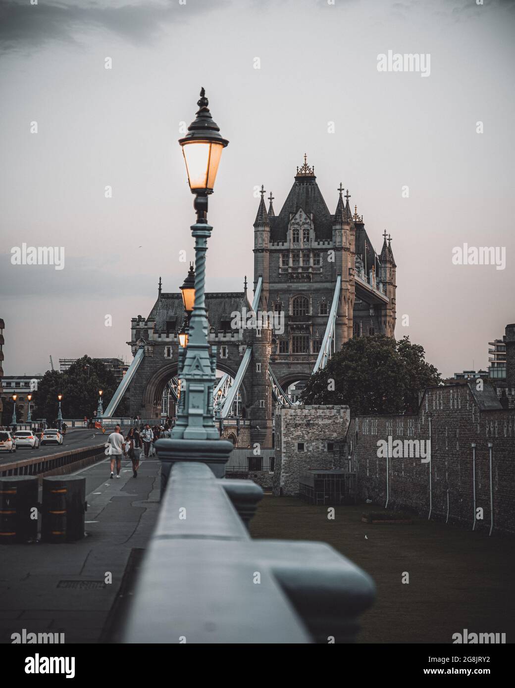 Vue sur Tower Bridge, Londres, Royaume-Uni Banque D'Images