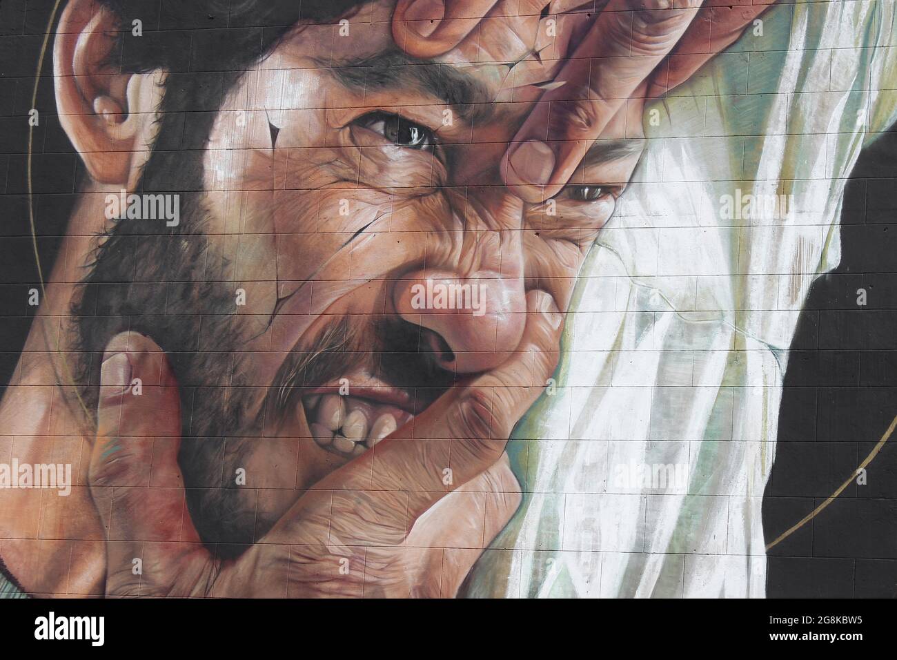 Fresque urbaine de Liverpool Banque D'Images