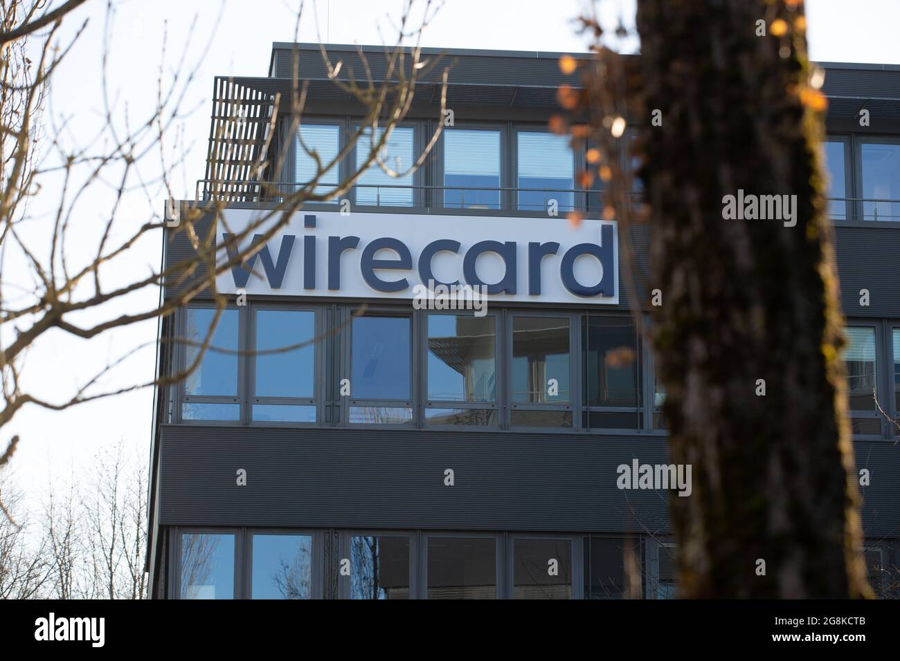 Vue générale sur le siège du prestataire allemand de services financiers Wirecard à Aschheim près de Munich sur 13. Janvier 2020. Wirecard est constant dans les médias internationaux, en raison de diverses controverses telles que la falsification des comptes. KPMG vérifie le solde de WDI et publiera son rapport sous peu. (Photo par Alexander Pohl/Sipa USA) Banque D'Images