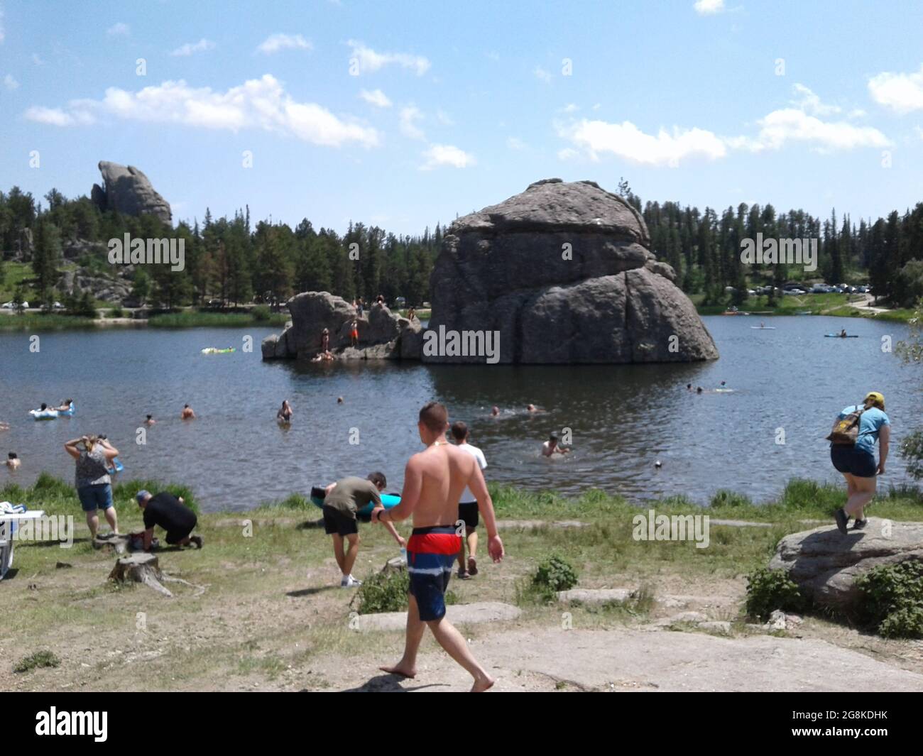 Région de Sylvan Lake, parc national Custer, Dakota du Sud Banque D'Images