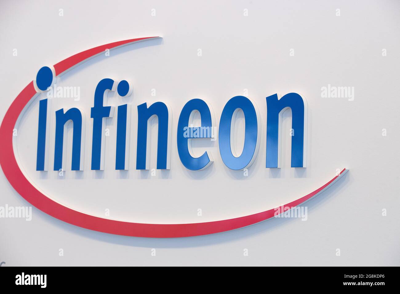 Logo DAS Infineon AM 12. Novembre 2019 BEI der Jahres PK von Infineon technologies à Neubiberg BEI München. Erstellung von Dienstleistungen und 40.000 Angestellten. (Photo par Alexander Pohl/Sipa USA) Banque D'Images