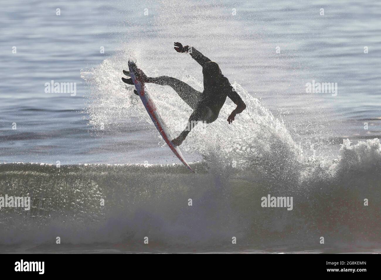 Ichinomiya, Chiba, Japon. 21 juillet 2021. Kolohe Andino (USA) surf : avant les Jeux Olympiques de Tokyo 2020 à la Plage de surf de Tsurigasaki à Ichinomiya, Chiba, Japon . Credit: KONDO/AFLO/Alay Live News Banque D'Images
