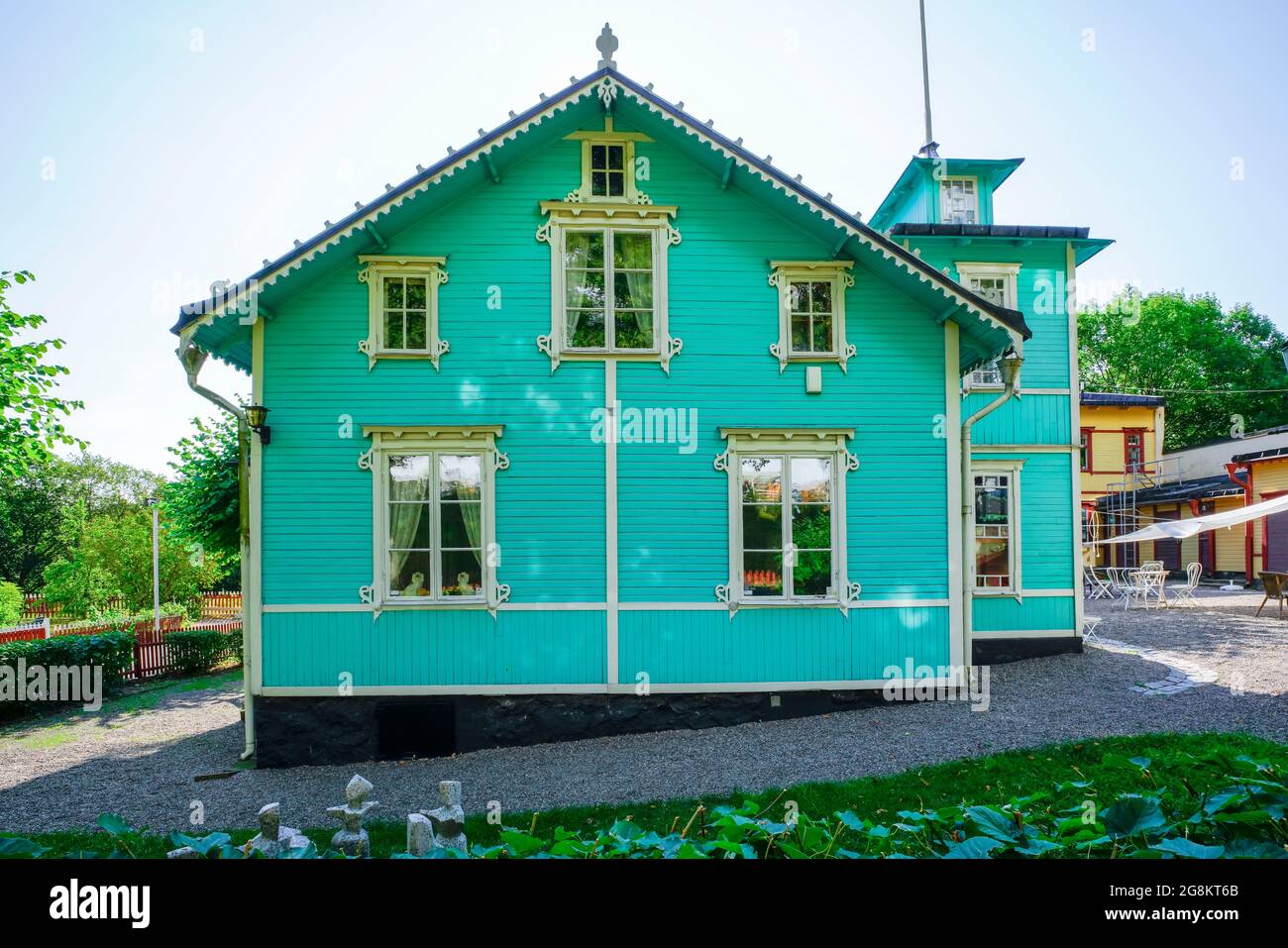 Villa Olle Olsson, bloc Hagalunds, Solna, Suède. Ce qu'on appelle Blue Hill (Blåkulla) est aujourd'hui classé comme un environnement culturel de la significa nationale Banque D'Images