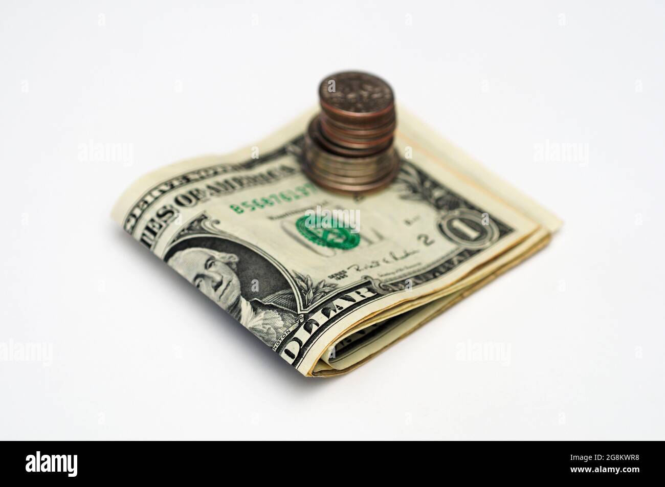 Devises US et des pièces Banque D'Images