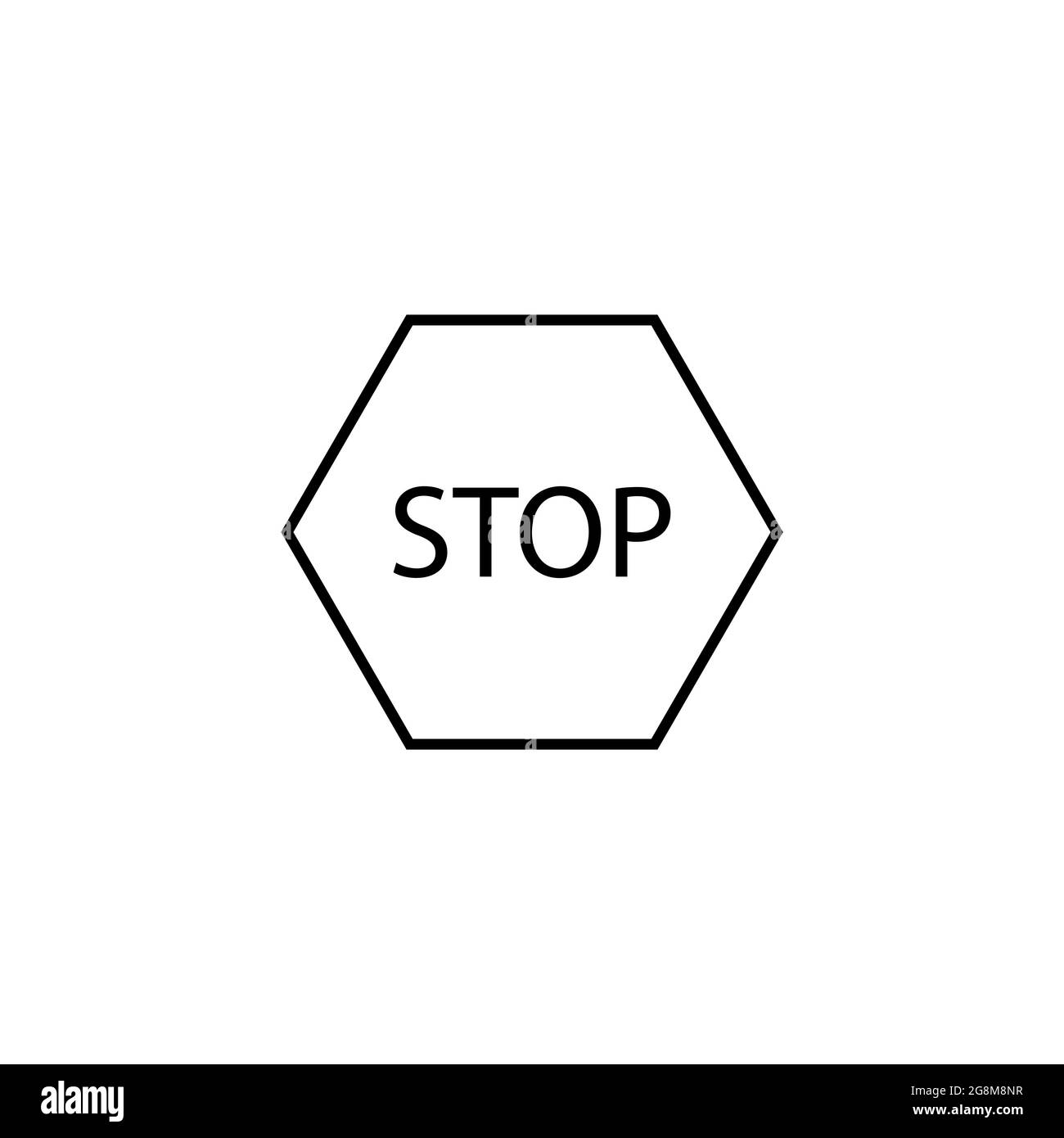 illustration vectorielle du panneau d'arrêt pour le symbole de trafic et pour toutes les raisons Illustration de Vecteur