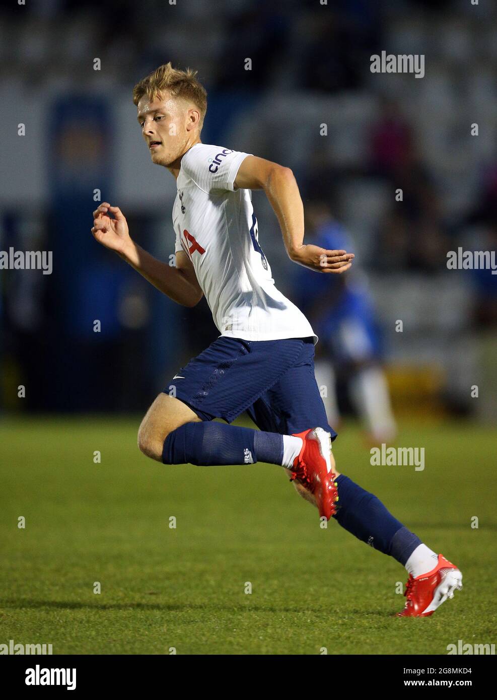 Harvey White de Tottenham Hotspur lors du match amical d’avant-saison au stade JobServe Community Stadium, à Colchester. Date de la photo: Mercredi 21 juillet 2021. Banque D'Images