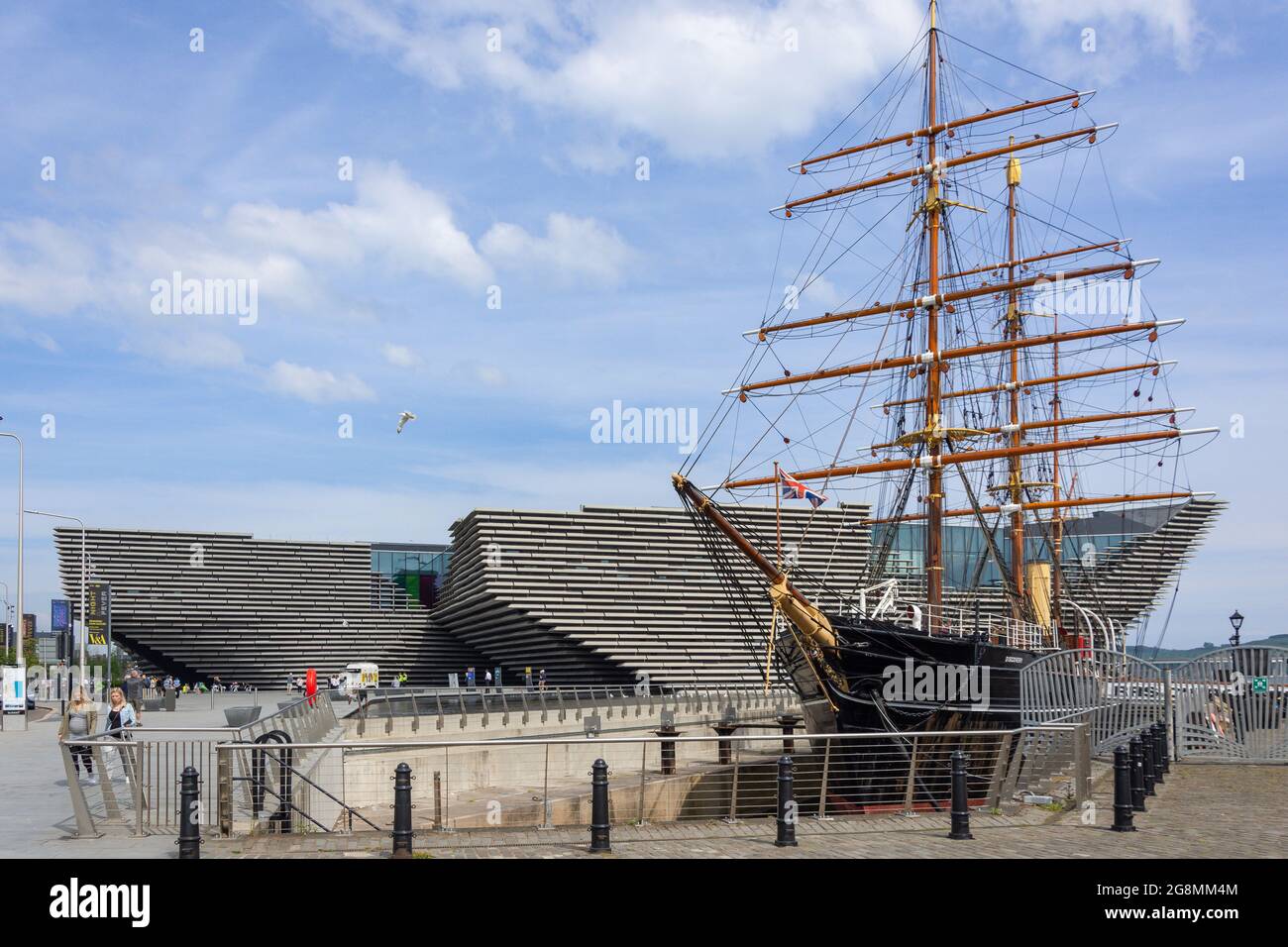 Navire de découverte RRS du capitaine Scott et V&A Dundee, Discovery point, Discovery Quay, Dundee City, Écosse, Royaume-Uni Banque D'Images