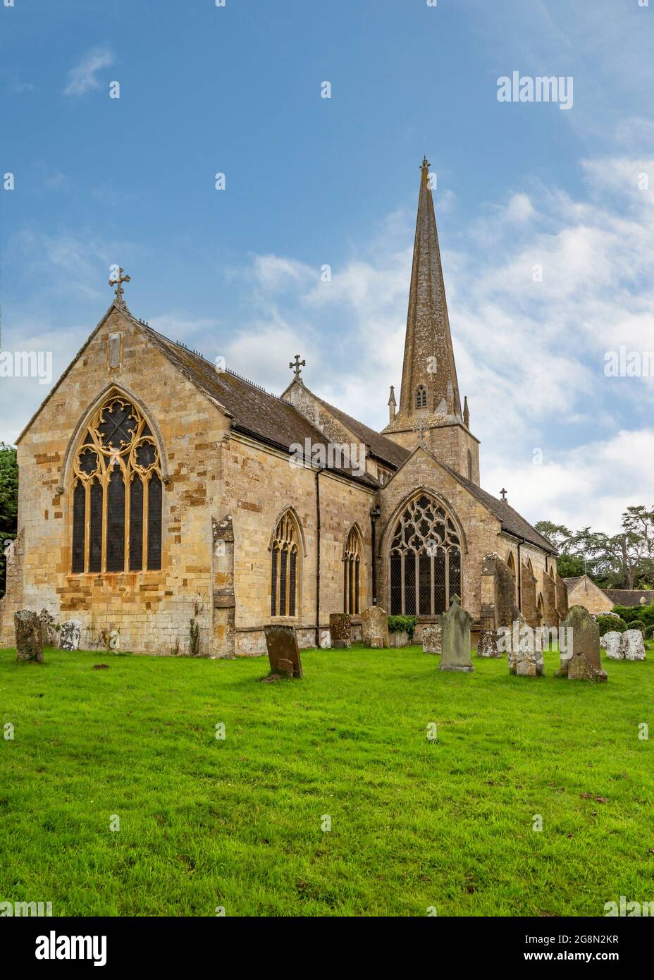 Église Saint-Laurent dans le village de Mickleton, dans le Gloucestershire Banque D'Images