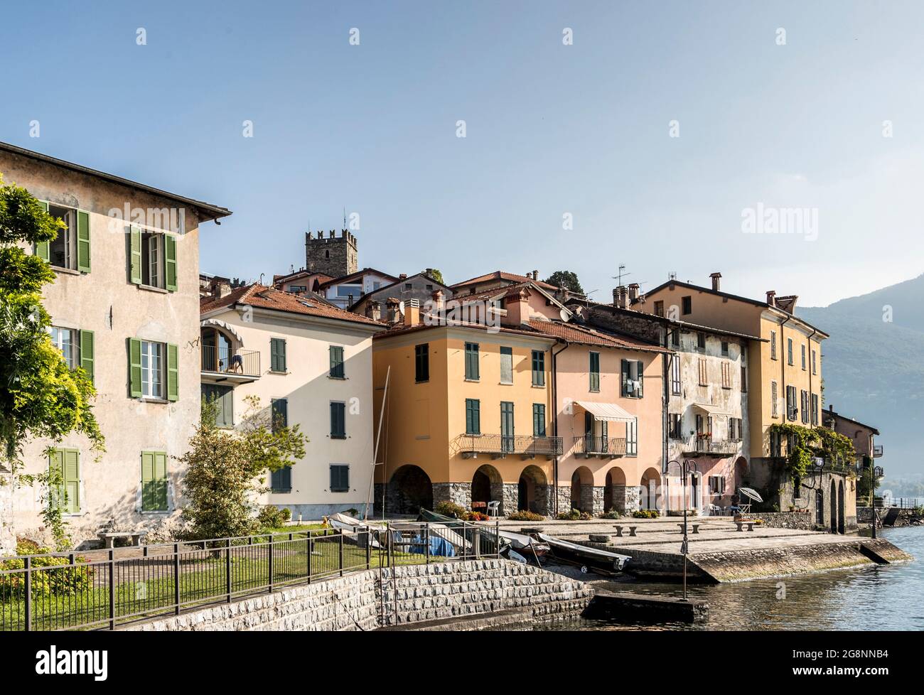 Rezzonico, Lac de Côme, Lombardie, Italie, Europe Banque D'Images