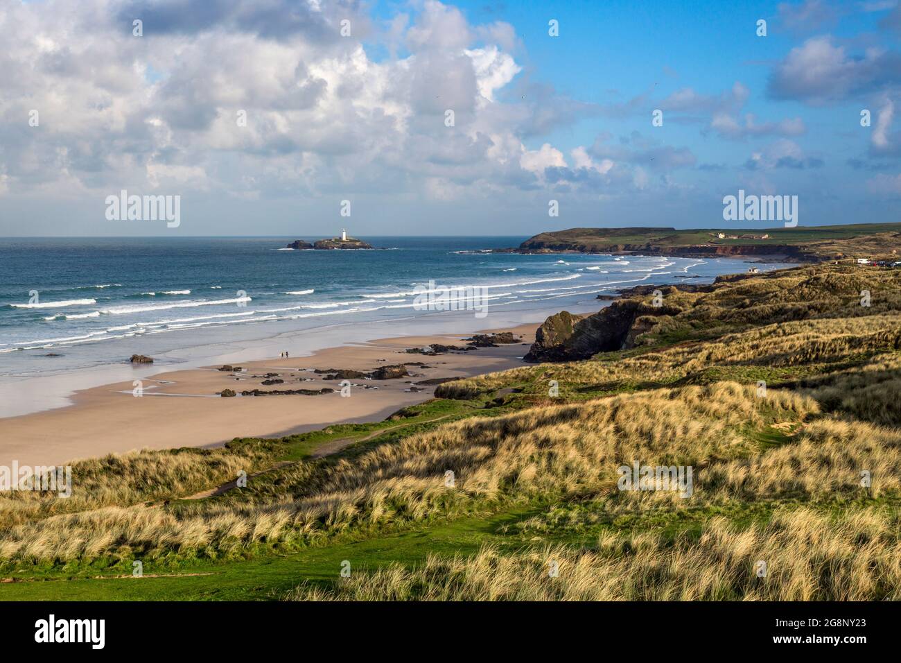 Gwithian Godrevy ; à l'égard ; Cornwall, UK Banque D'Images