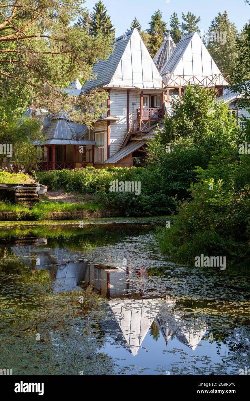 La maison d'Ilya Repin appelée 'Penates', Repino, Saint-Pétersbourg, Russie. Banque D'Images