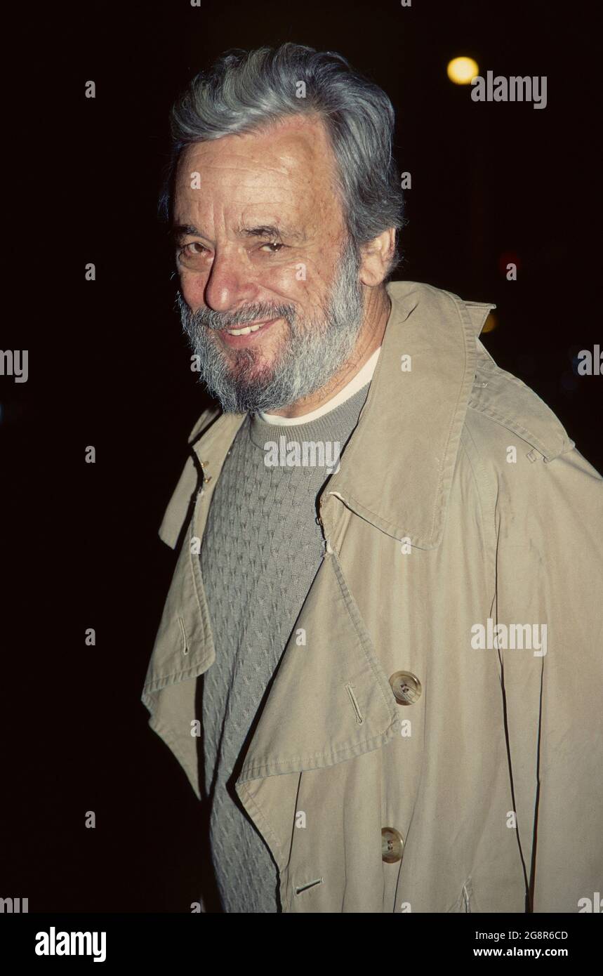 Stephen Sondheim à New York le 1er octobre 1994. Crédit photo : Henry McGee/MediaPunch Banque D'Images