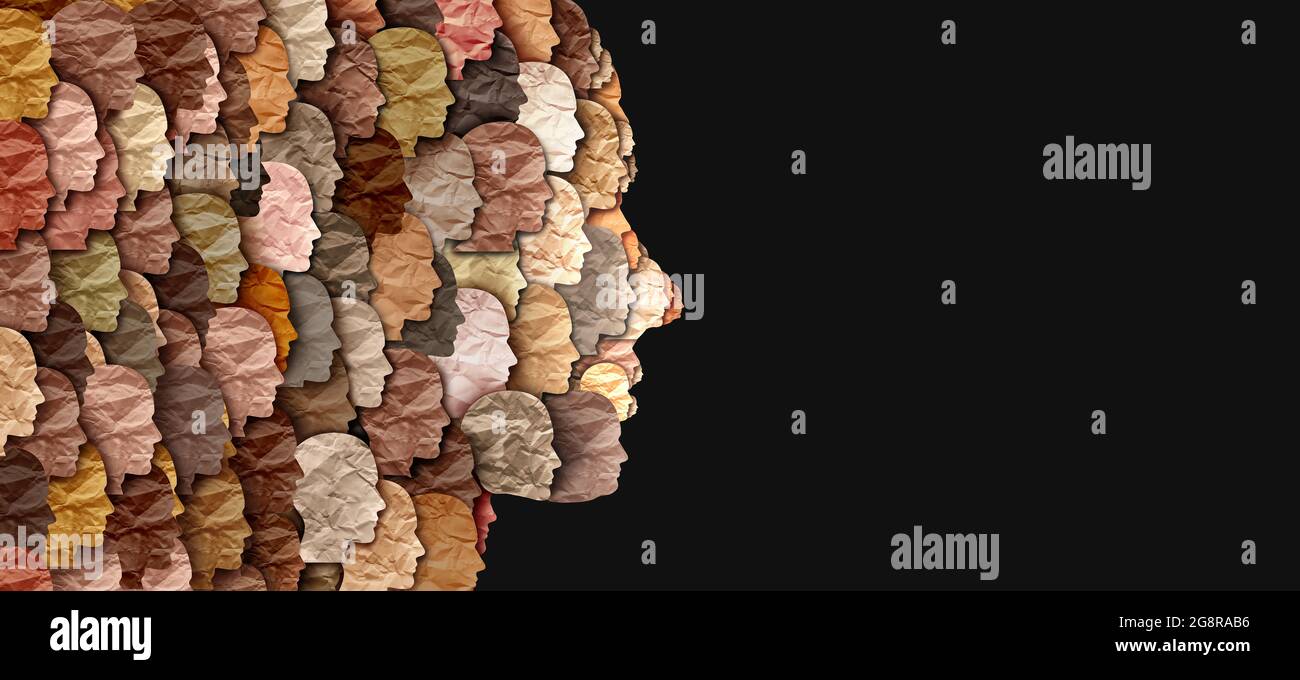 Société culturelle diversifiée et multiculturalisme, célébration de la diversité des cultures et de la fierté noire africaine comme société multiculturelle. Banque D'Images