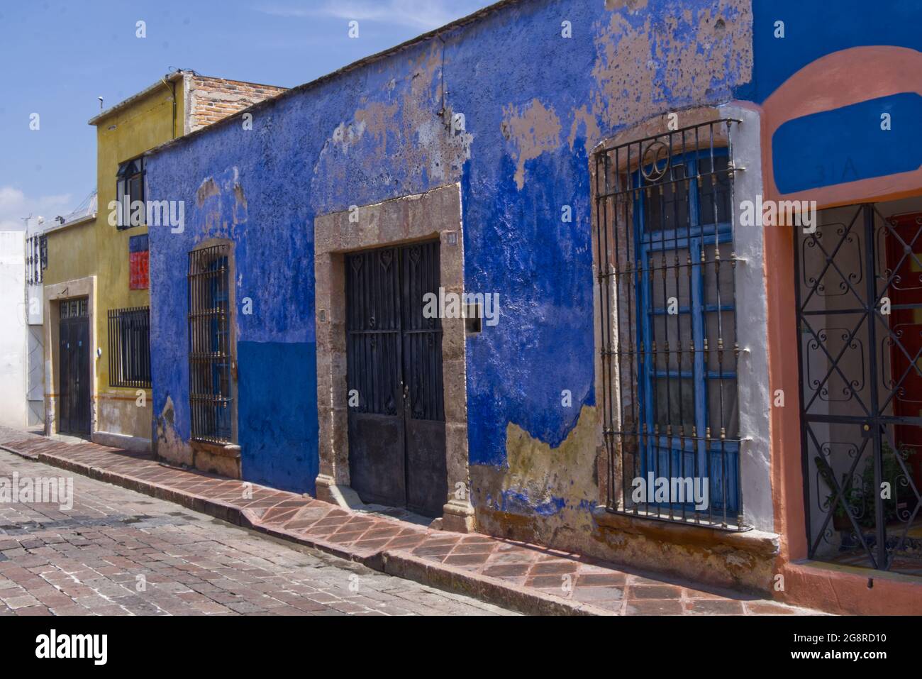 Querétaro - bâtiments sur la Calle 16 de Septiembre Banque D'Images