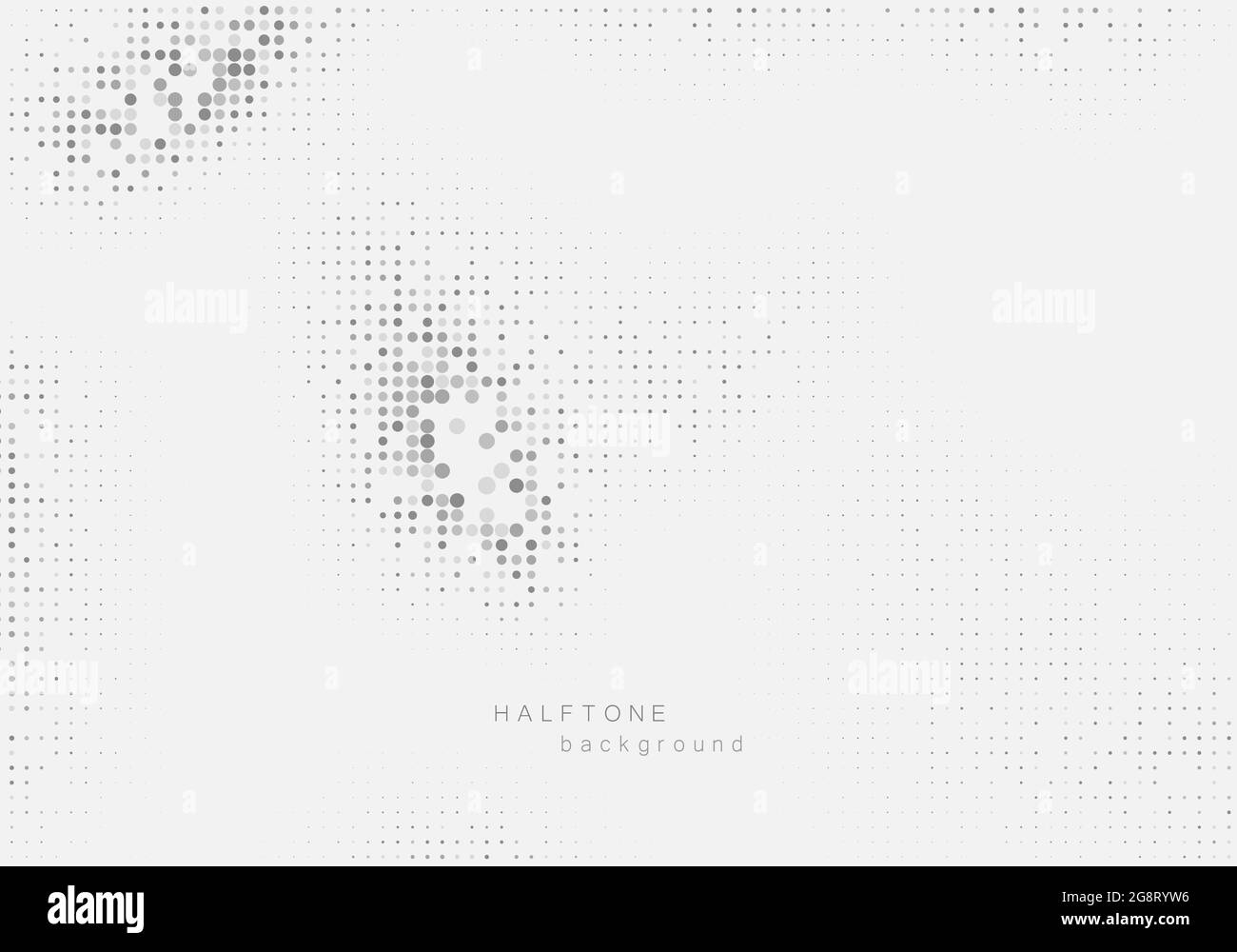 Arrière-plan en pointillés demi-tons abstrait. Motif monochrome avec points et cercles. Vecteur texture futuriste moderne pour affiches, cartes de visite, cartes postales Illustration de Vecteur
