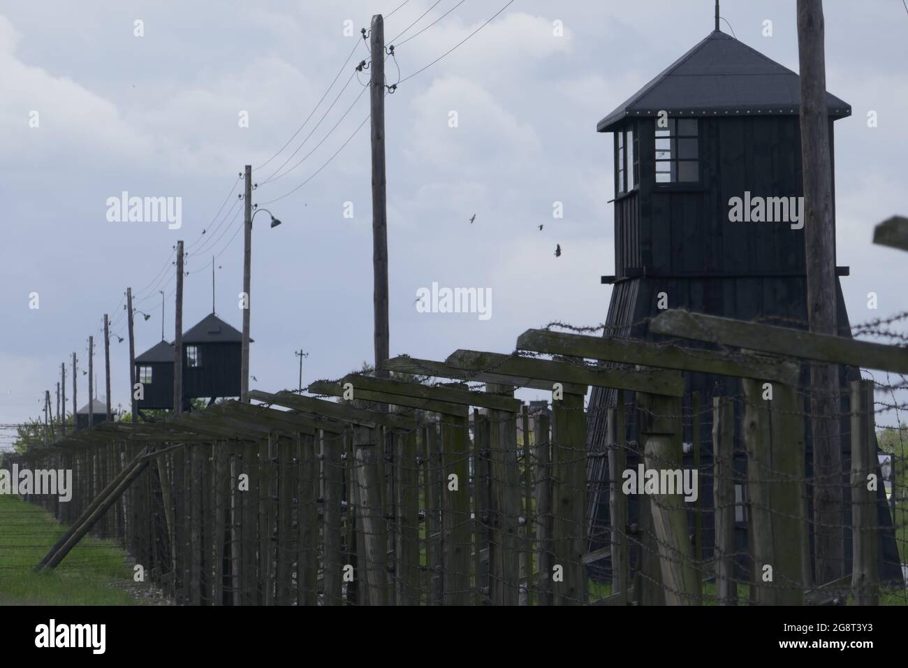 Konzentrations- und Vernichtungslager Lublin-Majdanek, Polen Banque D'Images