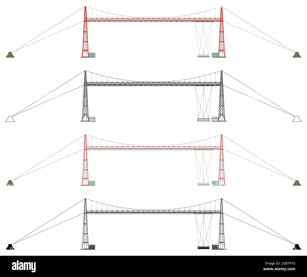 Pont de Gascogne, pays Basque, Espagne Illustration de Vecteur