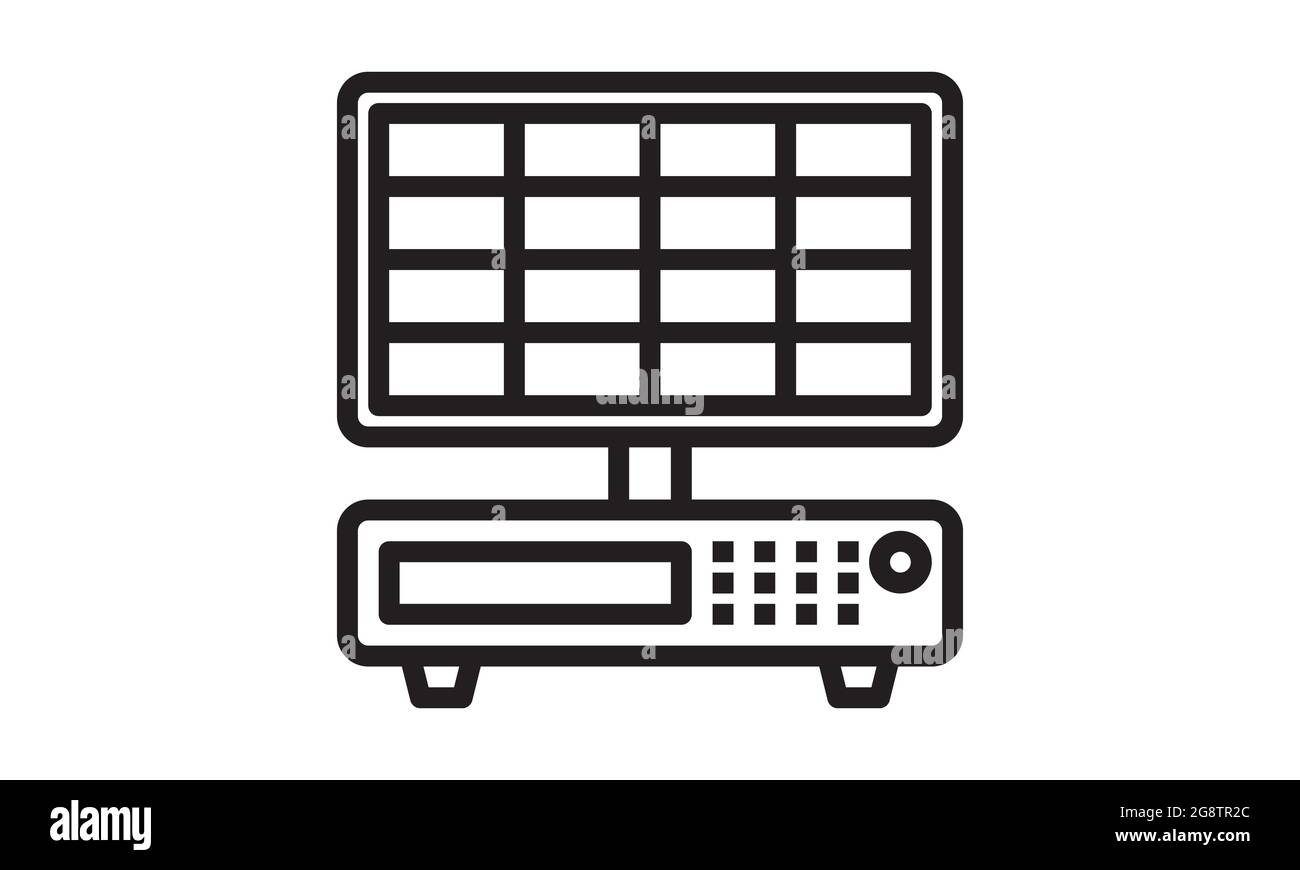 Icône dvr isolé sur fond blanc, vector illustration Illustration de Vecteur