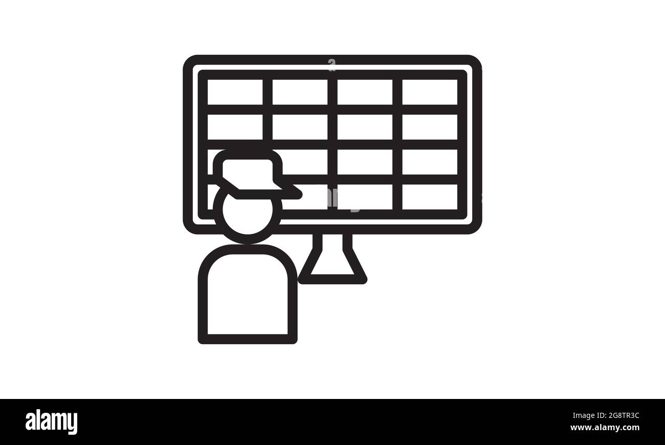 Salle de surveillance dans l'icône de couleur unique. Cctv, Ordinateur, moniteur, écran Illustration de Vecteur