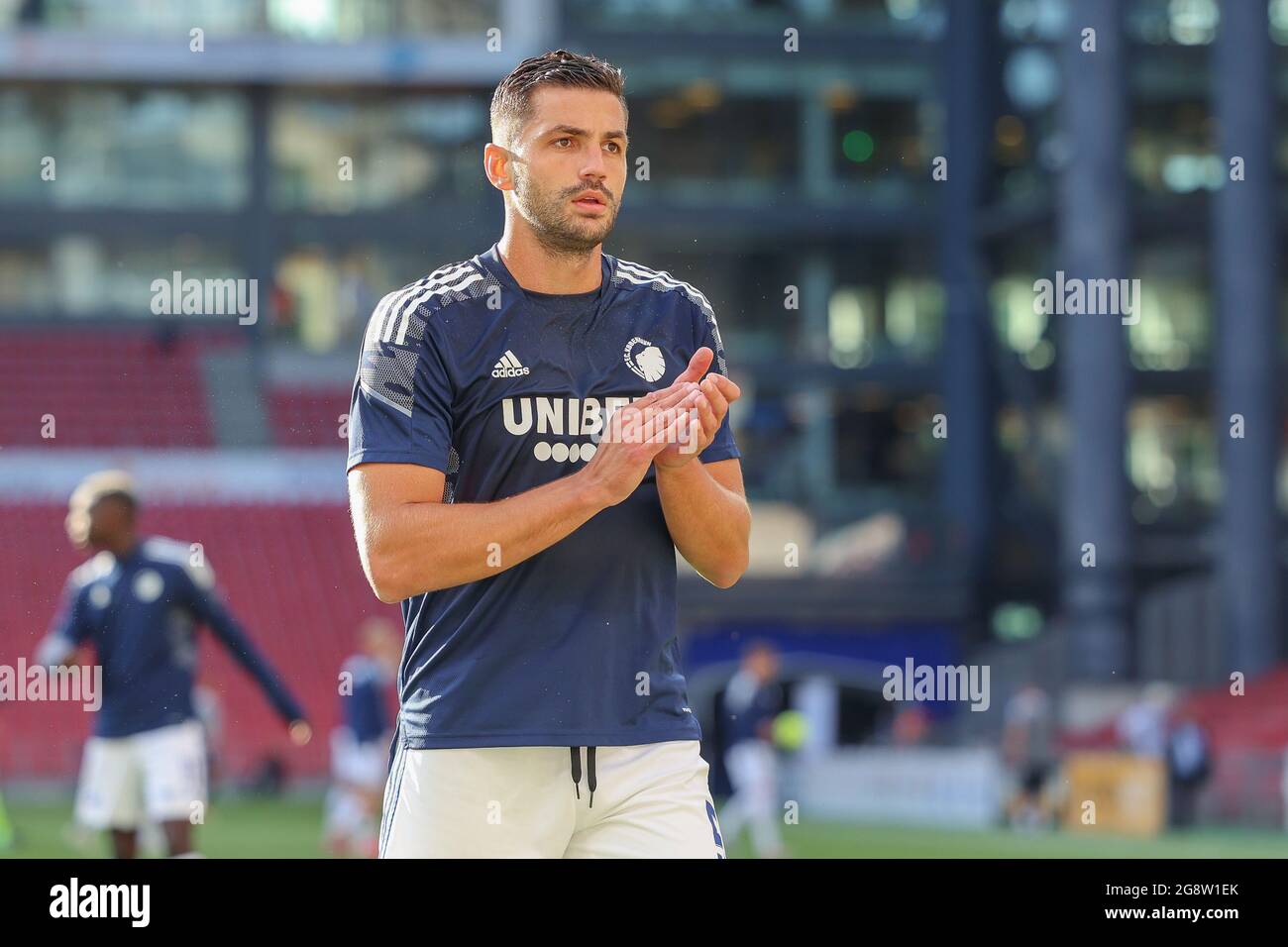 Copenhague, Danemark. 22 juillet 2021. Davit Khocholava du FC Copenhague vu avant le match de qualification de l'UEFA Europa Conference League entre le FC Copenhague et Torpedo Zhodino à Parken à Copenhague. (Crédit photo : Gonzales photo/Alamy Live News Banque D'Images