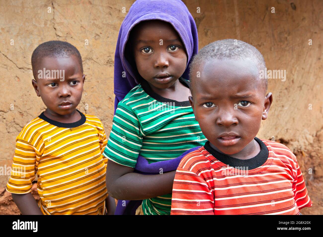 Enfants, à Kitwa, Ouganda Banque D'Images