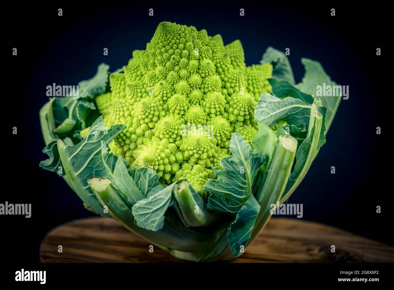 Romanesco Le Chou Fleur Vert Italien Photo Stock Alamy
