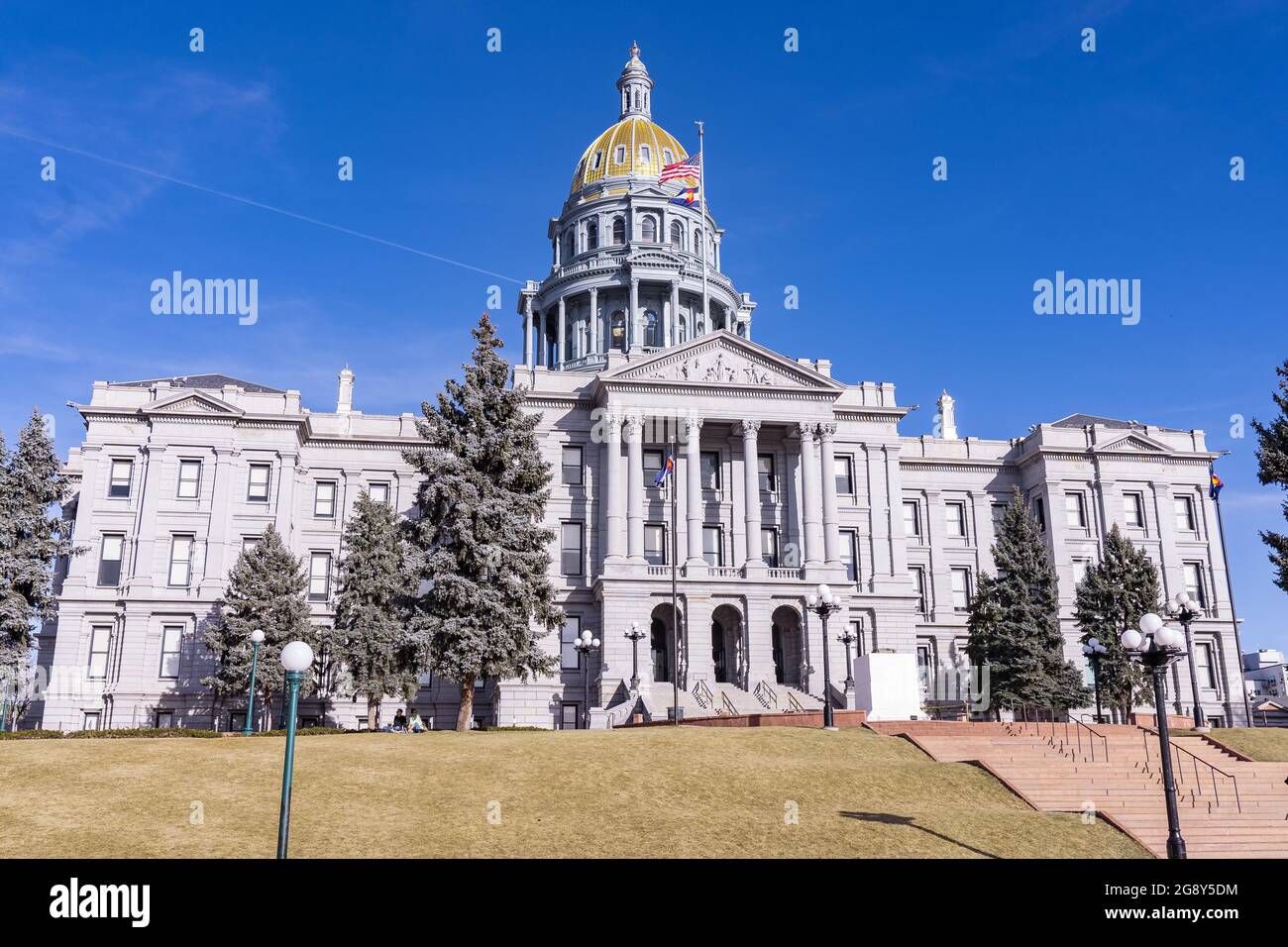 Bâtiment du Capitole de l'État du Colorado à Denver, Colorado Banque D'Images