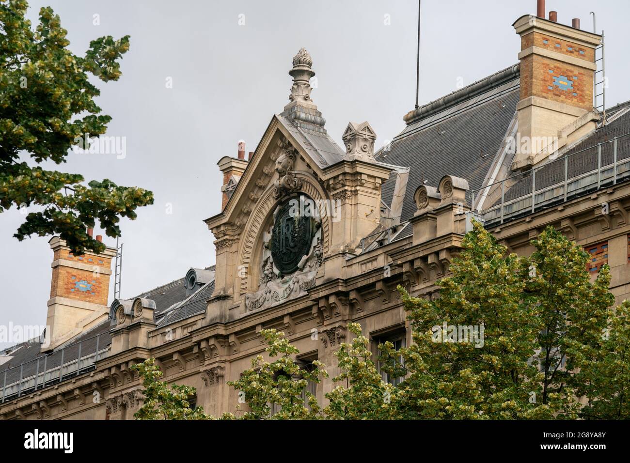 Le lycée Voltaire est une école secondaire à Paris, France, fondée en 1890. Banque D'Images