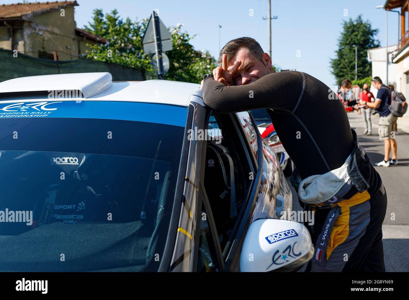 Rome, Italie. 23 juillet 2021. WIDLAK Igor (POL), Ford Fiesta auto3, KG-RT, portrait lors du rallye ERC 2021 de la FIA di Roma capitale, 3e tour du Championnat européen de rallye 2021 de la FIA, du 23 au 25 juillet 2021 à Roma, Italie - photo Grégory Lenorand / DPPI crédit: DPPI Media/Alay Live News Banque D'Images