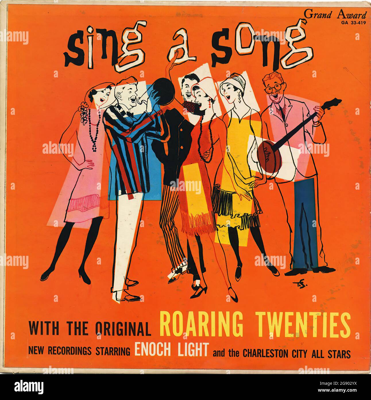 Sing A Song with the original Roaring Twenties - Vintage Vinyl Record Cover Banque D'Images
