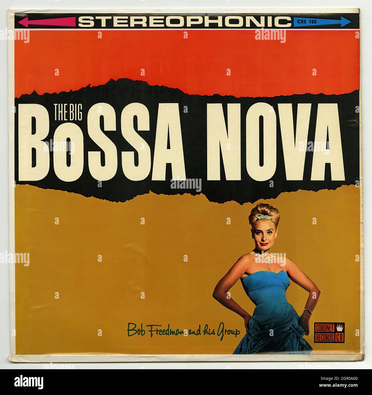 La couverture Big Bossa Nova - Vintage Vinyl Record Banque D'Images
