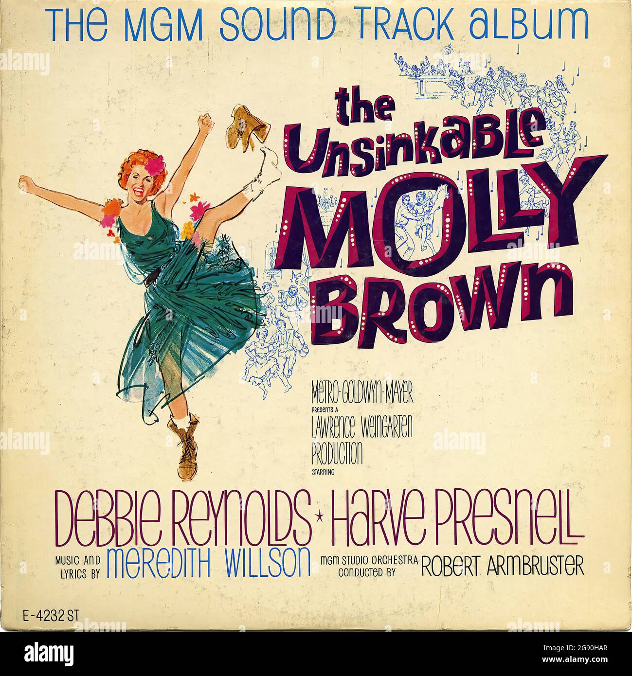 La couverture insubmersible de Molly Brown - Vintage Vinyl Record Banque D'Images