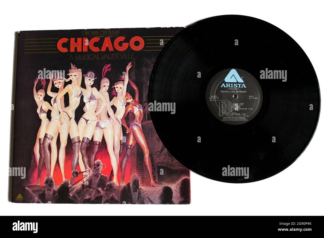 Chicago est une comédie musicale américaine avec de la musique de John Kander, des paroles de Fred Ebb et un livre d'Ebb & Bob Fosse. La production originale de Broadway a ouvert ses portes en 1975 Banque D'Images