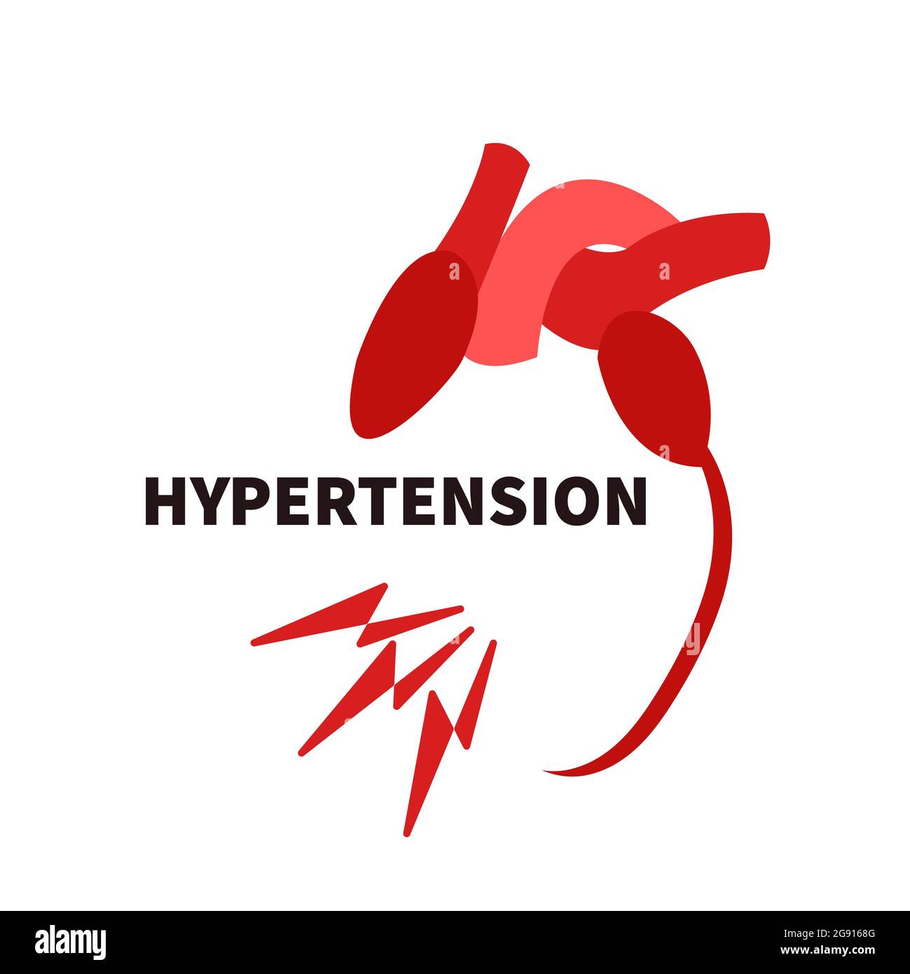 Hypertension, illustration conceptuelle Banque D'Images
