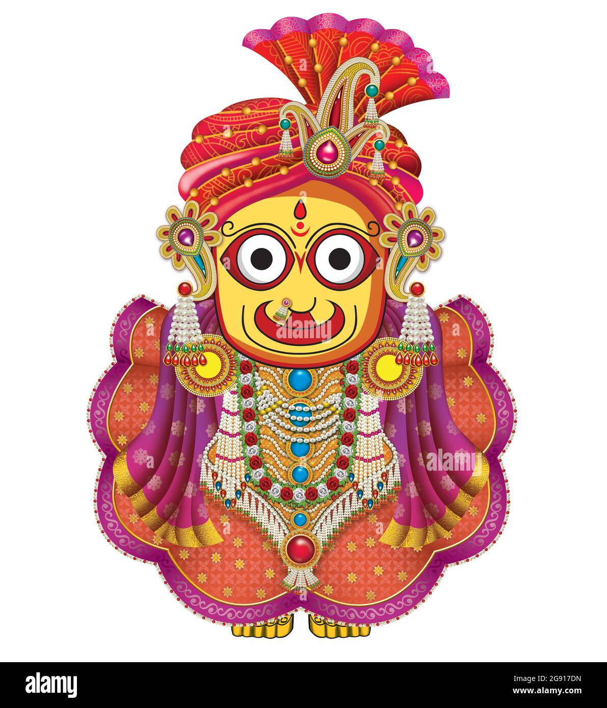 Images numériques High Resolution Indian God Lord Jagannath Banque D'Images