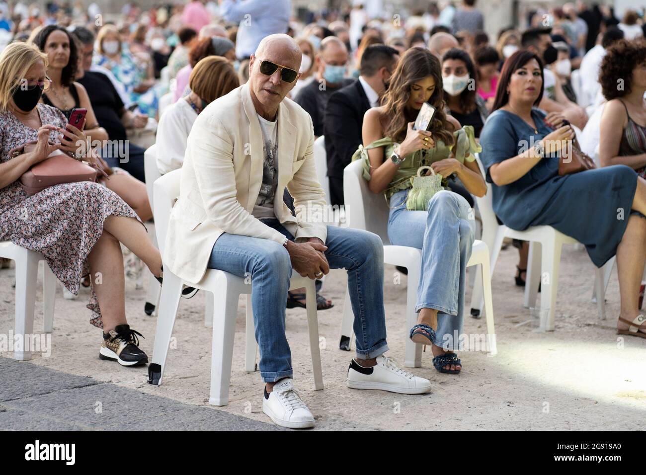 Madrid, Espagne. 23 juillet 2021. Marta Lopez Alamo et Kiko Matamoros participent au festival de musique Jazz Palacio Real au Palacio Real de Madrid. Crédit : SOPA Images Limited/Alamy Live News Banque D'Images