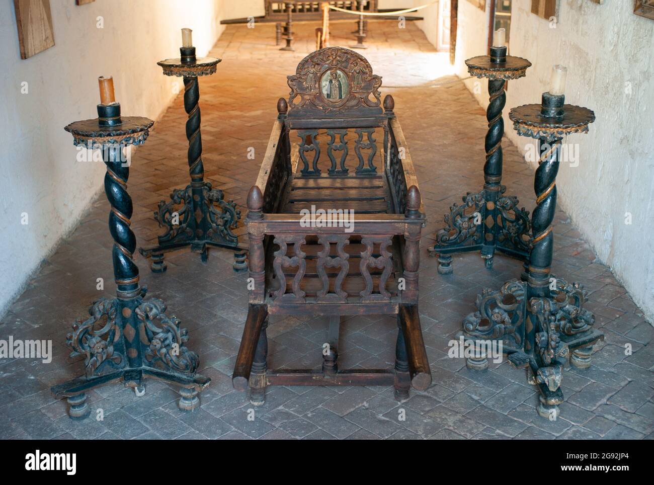 Arequipa, Pérou - juillet 20 2010 : salle de morgue du Profundis Parlor à Monasterio Santa Catalina ou au Monastère Sainte Catherine. Banque D'Images