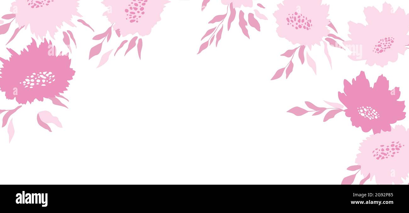 Joyeux Anniversaire Vacances Vœux De Celebration Et Carte D Invitation Banniere Fleurie Coloree Avec Fleurs De Couleur Sur Fond Clair Modele De Mise En Page Image Vectorielle Stock Alamy