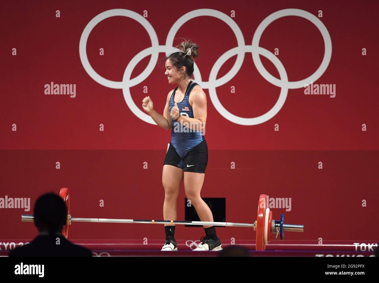 Tokyo, Japon. 24 juillet 2021. Le Jourdan Elizabeth Delacruz des États