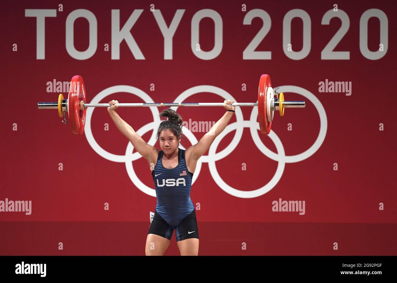 Tokyo, Japon. 24 juillet 2021. Le Jourdan Elizabeth Delacruz des États