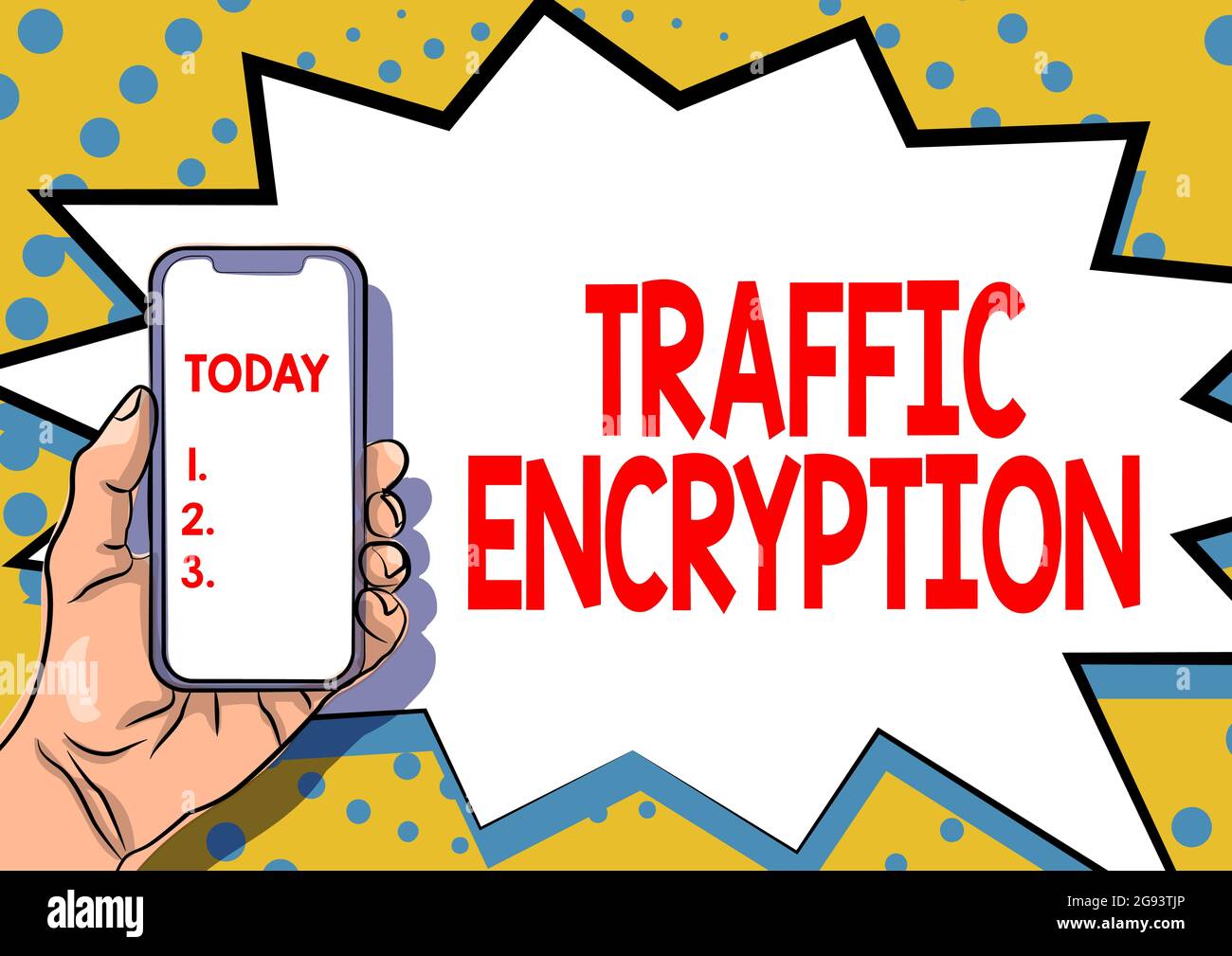 Inspiration montrant Sign Traffic Encryption, Business overview méthode de sécurisation de la transmission d'informations Affichage d'informations importantes, P Banque D'Images