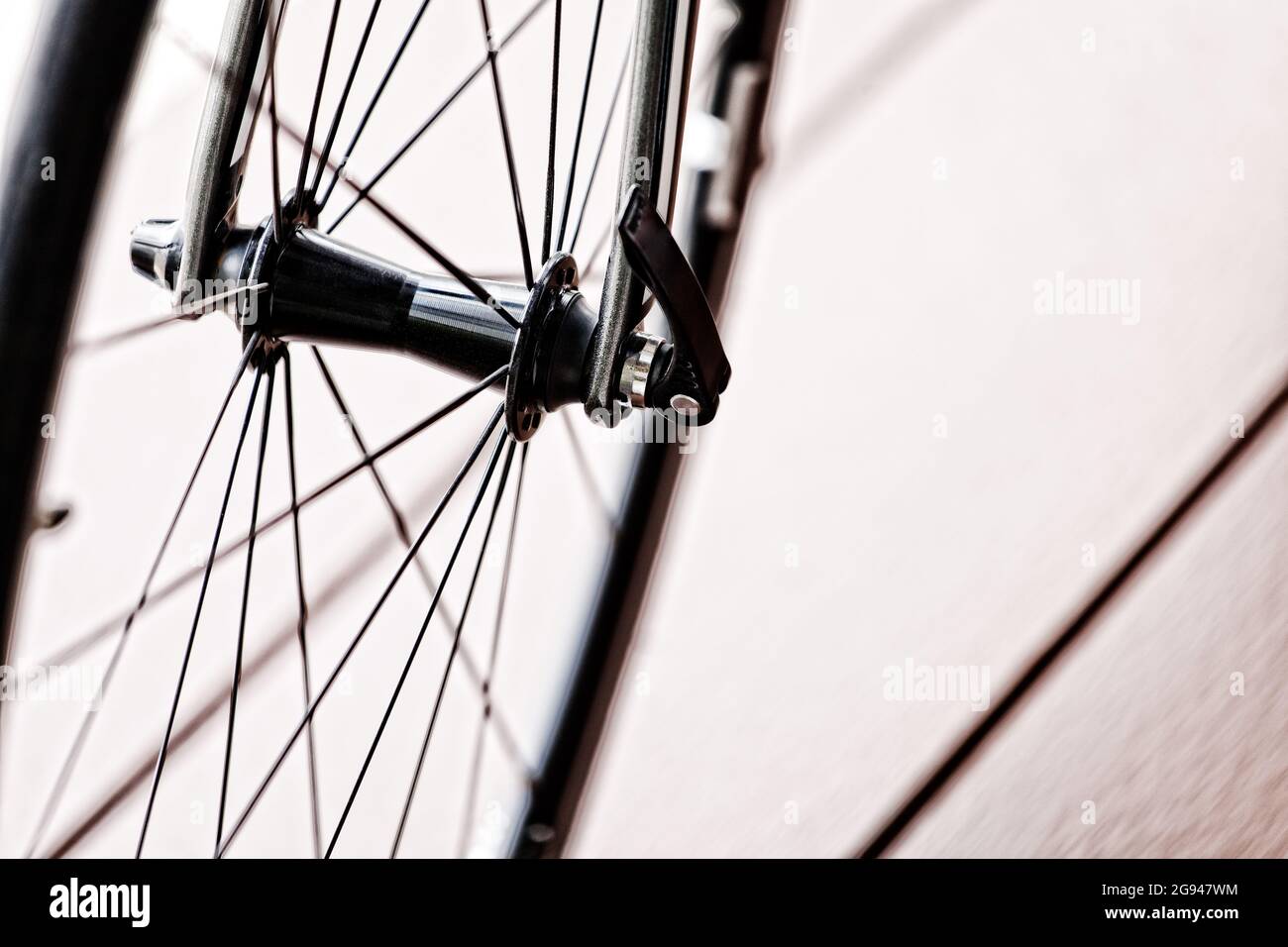 Roue de vélo dans un style vintage Banque D'Images