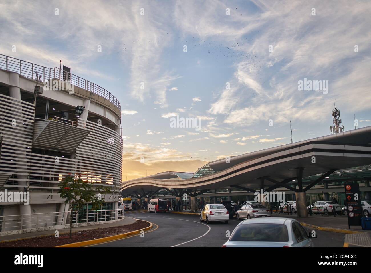 L'aéroport de Guadalajara en situation de pandémie avec peu de fonctionnement Banque D'Images