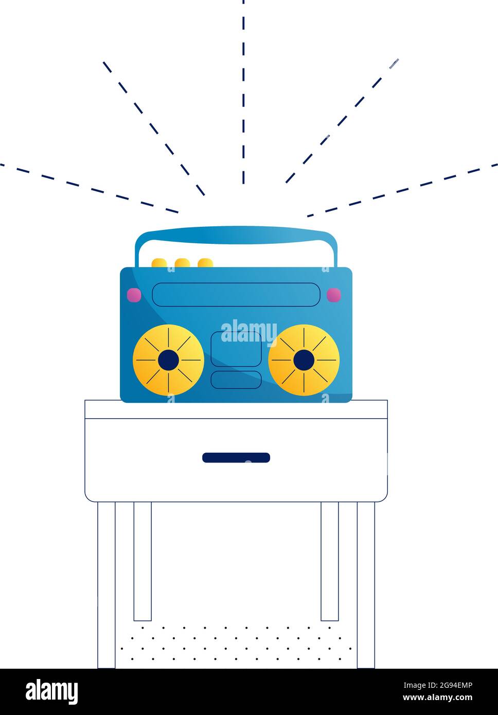 Concept d'icône de ligne de lecteur d'enregistrement. Illustration linéaire vectorielle, symbole, signe du lecteur d'enregistrement. Illustration vectorielle plate sur fond blanc Illustration de Vecteur