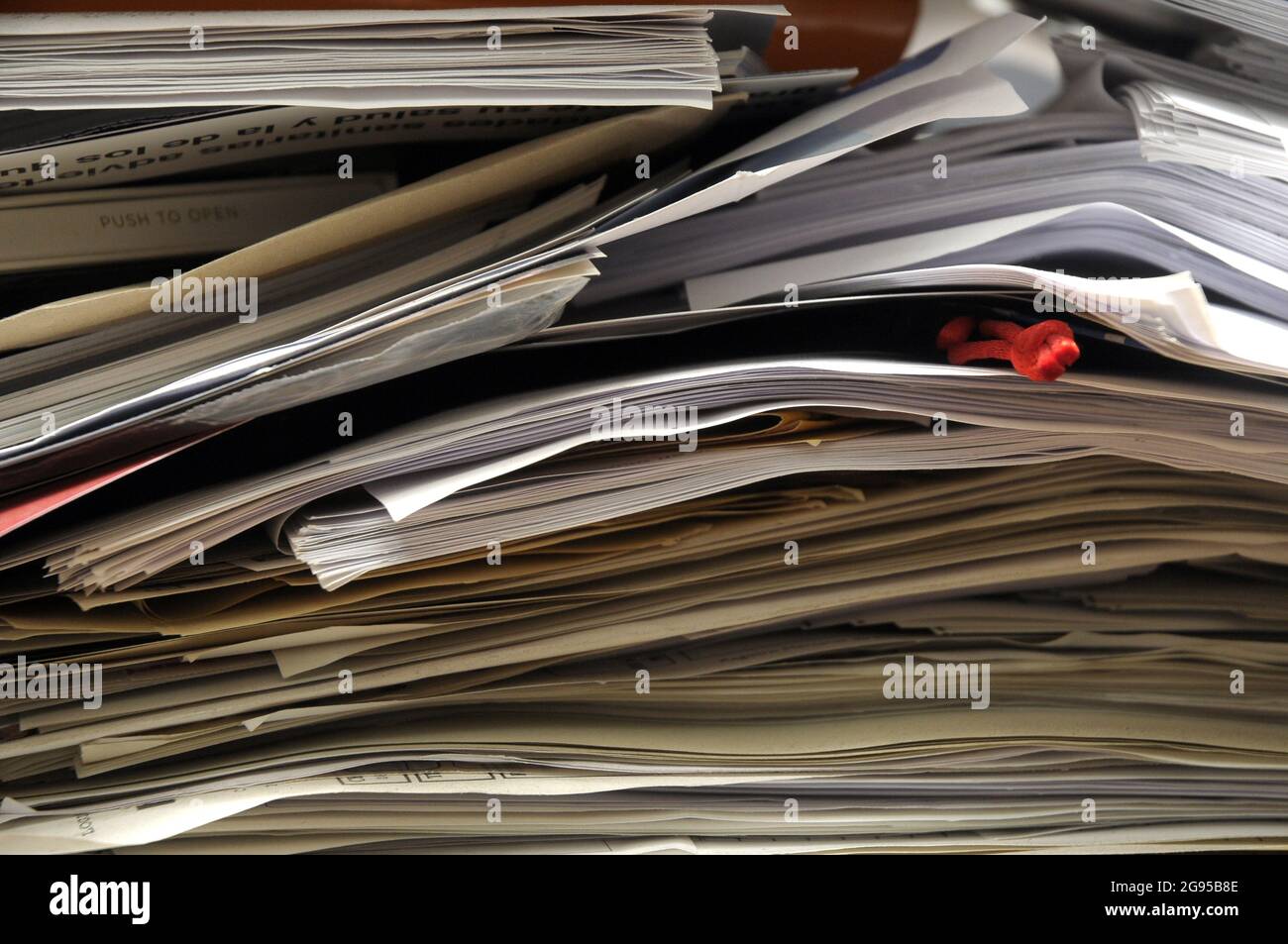 pile de papier recyclé, Banque D'Images