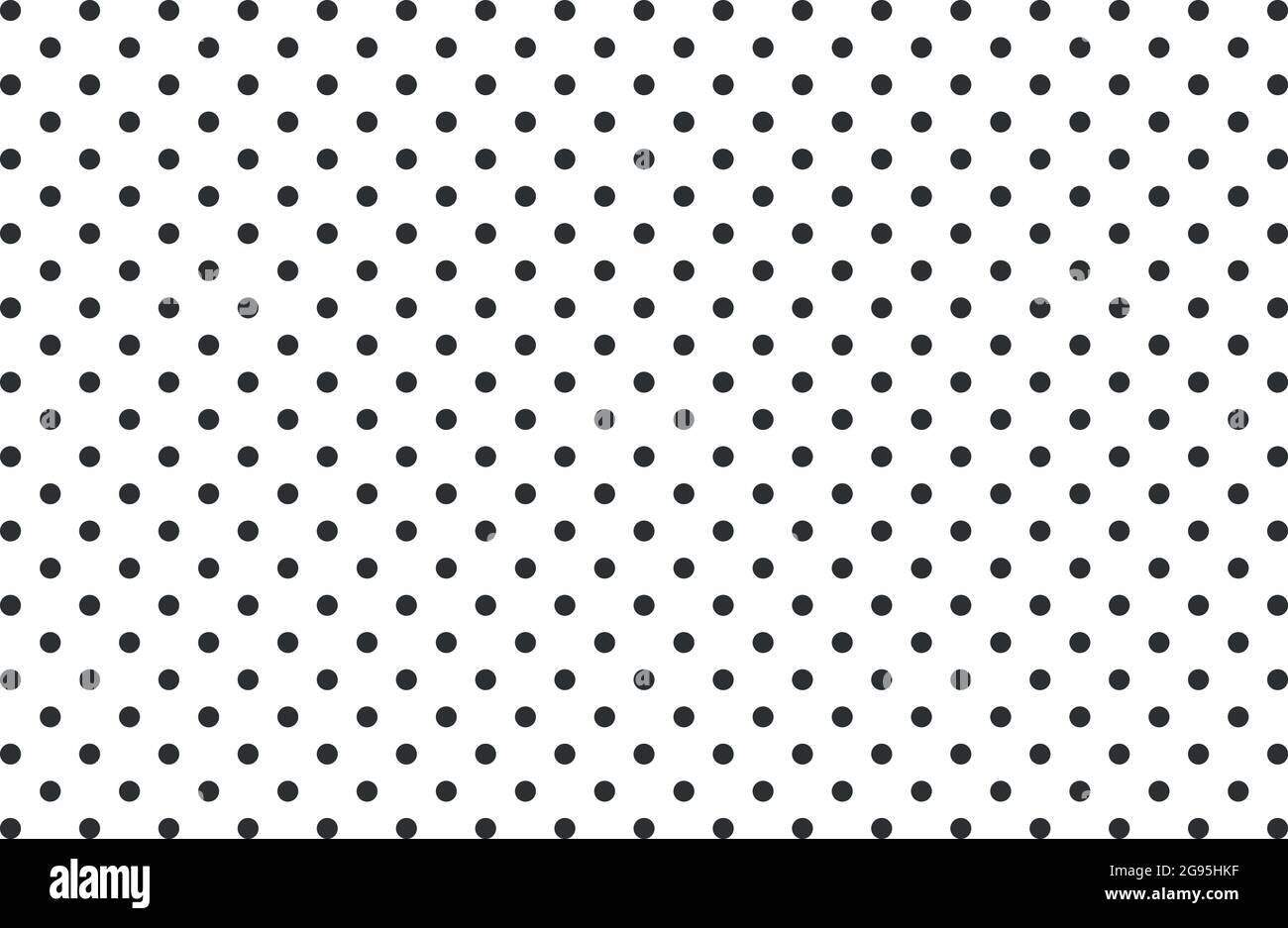 Points noirs sans couture - arrière-plan blanc - vectoriel Illustration motif à pois monochrome sans couture. Arrière-plan en pointillés Illustration de Vecteur