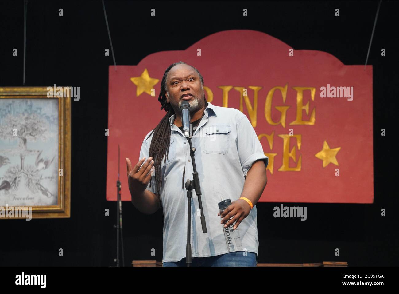 Londres, Royaume-Uni. 23 juillet 2021. Reginald D Hunter au Kaléidoscope Festival 2021 à Alexandra Palace, Londres. Photo: Richard Gray/Alamy Live News Banque D'Images